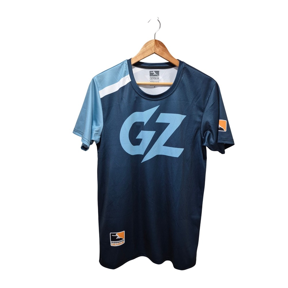 NWOT Overwatch League GZ Team Navy Blue Jersey Medium Mens Gaming T-Shirt‎